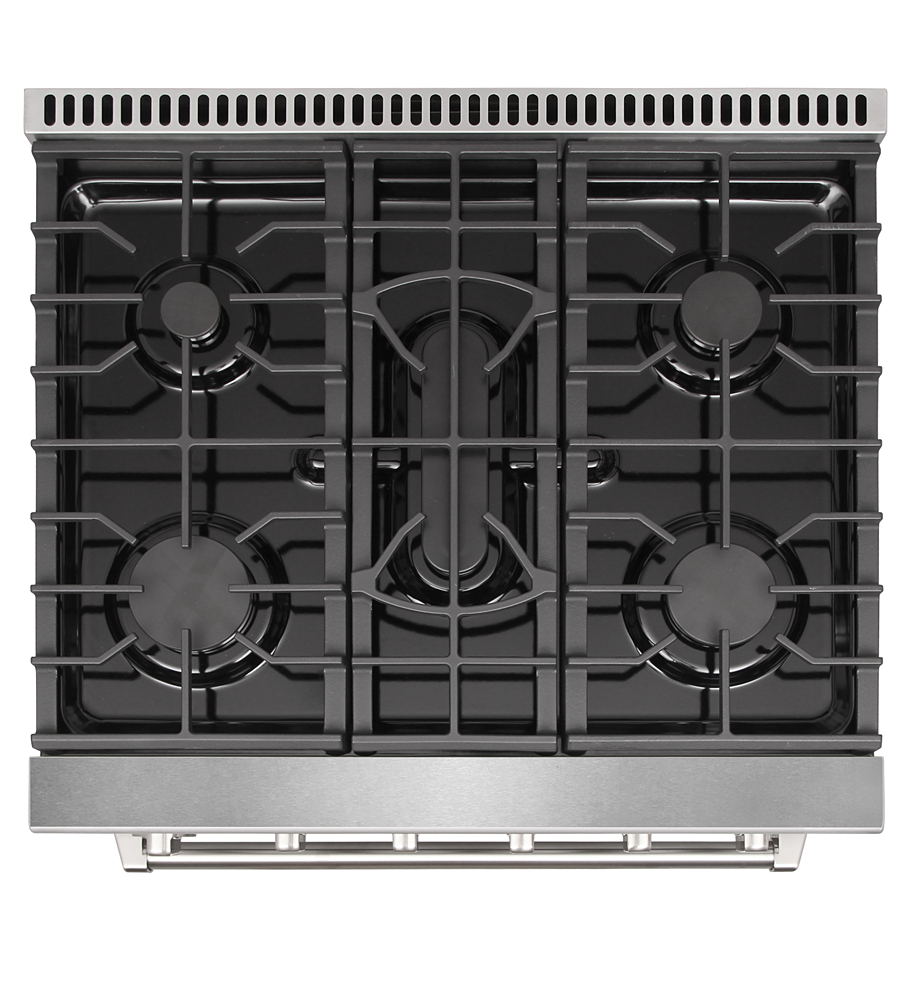30 inch gas range and range hood set